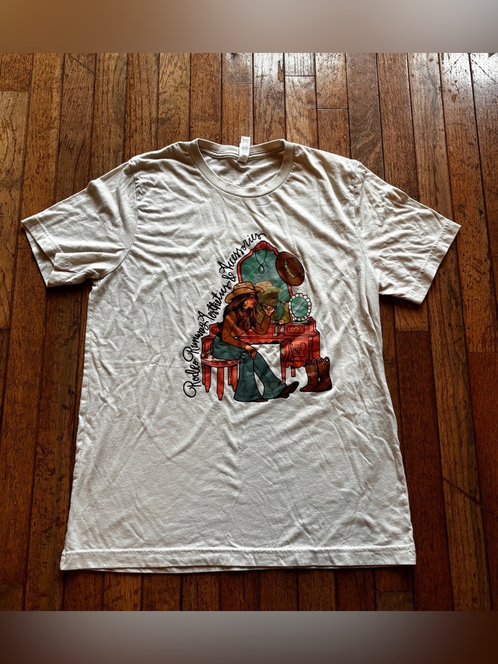 Womens Western Graphic t-shirt-L